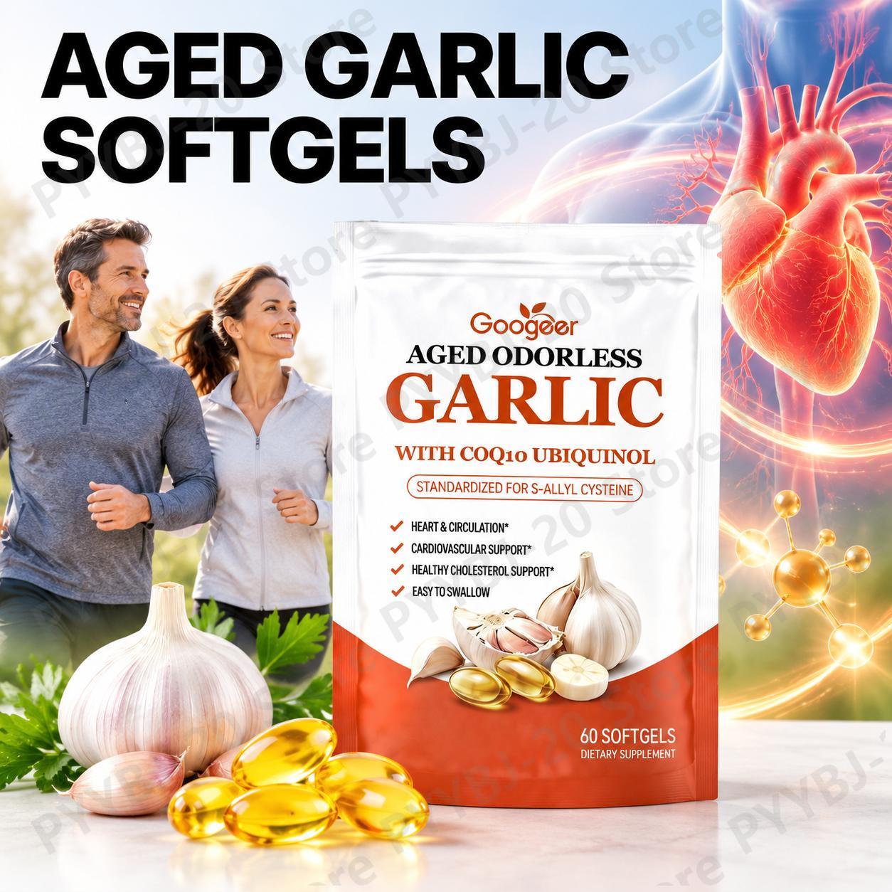 Googeer Aged Odorless Garlic S - Coq10 Ubiquinol Softgel review and price