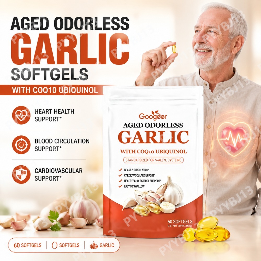 Googeer Aged Odorless Garlic E - Coq10 Ubiquinol Softgel review and price